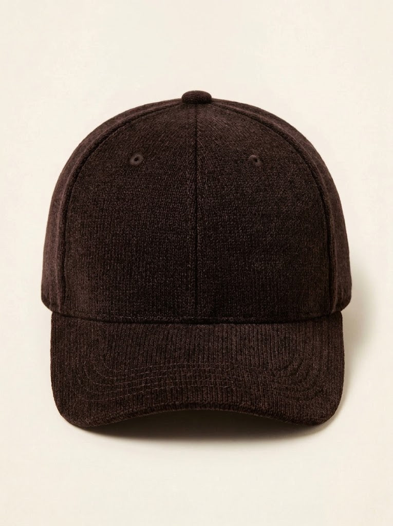 Brushed cashmere knit cap
