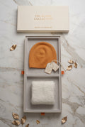 Brushed cashmere beanie and scarf giftset