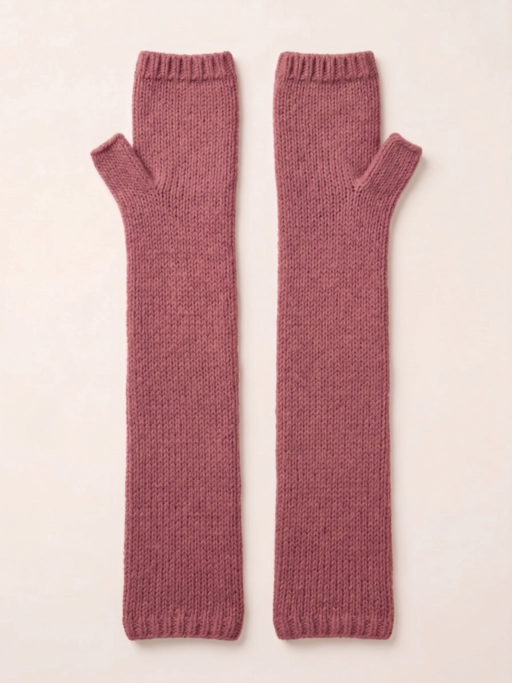 Brushed cashmere arm warmers