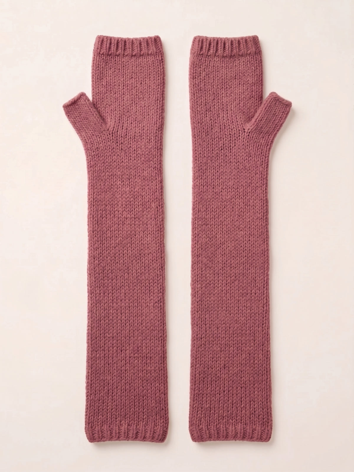 Brushed cashmere arm warmers