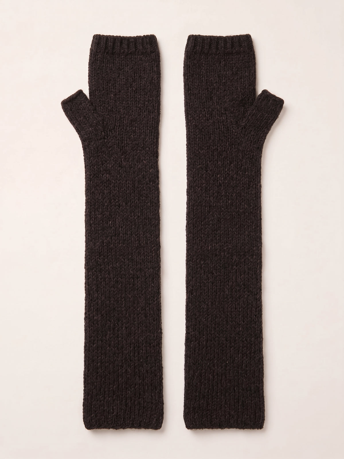 Brushed cashmere arm warmers